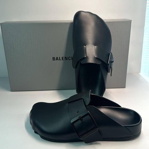 Balenciaga Women’s SUNDAY MULE ISunday Mule black matte calfskin - Picture 7 of 12